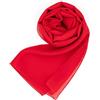 MAPIMANIA - Stola Elegante Donna Color Rosso per Cerimonia e Matrimonio Made in Italy, Scialle coprispalle estivo Chiffon 200x80, Sciarpa Copri spalle per abito