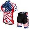 JPOJPO Maglia da ciclismo a maniche corte da uomo con tasca completa cerniera riflettente antiscivolo Stripe - - 3XL ( altezza180 / 191cmpeso 108/128 kgs)