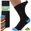 FALARY Uomo Calzini Bambù Antisudore e Antiodore - Calze Eleganti Senza Cuciture per Abito e Business in Viscosa di Bambù - Multicolore - 43-46 - Pacco da 12