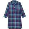 ARTHUR - Camicia da notte da uomo a maniche lunghe - 100% cotone caldo e morbido per l'inverno - Collo a camicia e tasca sul petto, Thomas Tartan Piastrelle Verde, XXL