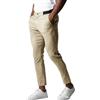 Oanviso Pantaloni Chino da Uomo Mode Slim Fit Pantaloni Elasticizzati Pantaloni da Lavoro in Tinta Unita Uomo Pantaloni da Completo per Primavera Estate C Cachi S