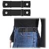 JASGOOD Confezione da 2 cinture elastiche invisibili, senza fibbia, per donne e uomini, per jeans e pantaloni