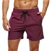Arcweg Pantaloncini da Bagno Uomo Asciugatura Veloce Calzoncini da Bango Mare Beach Costume da Bagno Fodera Rete con Taschino e Coulisse Trunks