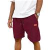 TARAINYA Velluto a Coste Pantaloncini Uomo Cotone Estivi con Coulisse | 65%cotone 35%poliestere,pantaloni corti uomo,spiaggia,casual,regular fit,elasticizzato,elastico in vita con cordino