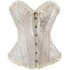 Jabidoos Corsetto Nero Donna - Corsetto Top Donna Elegante Bustino Corsetti Stringivita Bustier Black Corset Nero Pizzo Gothic Costume Halloween Curvy Steampunk Corpetto Modellante