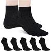 MOAMUN 5 Paia Di Calze Con Dita, Calzini Con Dita Separate Donna Morbidi e Traspiranti, Calze Cotone Calzini Corti Per Lo Sport e Il Lavoro, Taglia 35-40