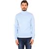 Ciabalù Dolcevita Uomo in Cashmere Maglione Collo Alto Maglia Manica Lunga Maglioncino Caldo (as6, Alpha, 3X_l, Regular, Regular, Celeste, 3XL)