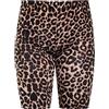 Missloved Leggings da donna per ciclismo, danza, palestra, 1/2, Marrone leopardato., 40-42
