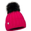ELIMELI Berretto invernale da donna in cashmere, caldo berretto a maglia di lana con cashmere, berretto invernale con pelliccia sintetica con pompon Slouch, lavorato a maglia, beanie invernale da