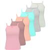 LOREZA ® 6 Cannottiera da Bambina in Cotone Canotta Intima 2-15 Anni