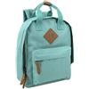 MADISON & DAKOTA Mini zaino in tela per tutti i giorni e giorno zaino in tinta unita, Verde, S