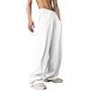 Generico Pantaloni Tuta Uomo Kirakuco Pantaloni Giapponesi Pantalone Vita Elasticizzata con Cordino Pants Casual Baggy, XS-XXL