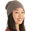 CHARM Beanie Uomo e Donna in 100% Cotone Organico, Elegante Cuffia Chirurgica & Chemio Unisex, Cappello Uomo per Pelle Sensibile Invernale Ed Estivo Marrone E Crema