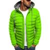 Oanviso Giacca con Cappuccio Uomo Invernale Giacche Calda e Leggera Giubotto Hooded Imbottito Casual Antivento Piumino Mezza Stagione A Verde L