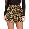 AIEOE Gonna Leopardata Sexy con Pantalone sotto Minigonna a Matita Donna Corta Y2k Elegante Cocktail Party Taglia S-XL