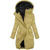 KHIRVWL Giubbotto Donna Invernale Lungo Piumino Cappotto Trapuntato Imbottita in Caldo Giacca Parka Casual Outdoor Cappotti con Cappuccio Cappotto Moda Cerniera Unico Giacche Classico Piumini