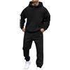 Generisch Tuta da jogging da uomo, con logo New York, con cappuccio e pantaloni da jogging, tuta sportiva in due pezzi, per il tempo libero, elegante e versatile in microfibra