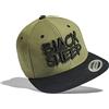 Baddery cap: Pecora Nera - Black Sheep - Flexfit Classic Snapback Basecap con Ricamo in 3D - Ovino - Berretto - Cappello - Hip Hop Rap - Regalo - Urban Streetwear - Gangster Bandito (Verde)