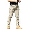 Onsoyours Pantaloni Cargo Militari Tattici Uomo Con Tasche Laterali - Pantalone Combat Trekking Multitasche Skinny Fit Chino - Cachi XL