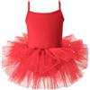 AIEOE Bambina Tutu Danza Classica Abito Balletto Ragazze Senza Maniche Cotone Leotard (Cavallo con Bottone) 1-8 Anni