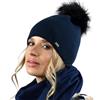 Alur Cappello Donna Invernale con Pom Pom - Universale Berretto Donna Invernale Calda e Elegante - Cuffia Donna Invernale in Maglia - Morbida e Elastica Berretto Beanie (A13)