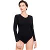 Evoni - Body da donna a maniche lunghe