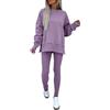 Generico Tute Donna Da Casa Invernale Firmate Completi Due Pezzi Pullover Felpa Senza Cappuccio E Jogging Pantaloni Set Coordinati Abbigliamento Taglie Forti Morbida Tuta Palestra Sportivo Tute Casual Leggera