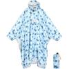ANYOO Poncho Antipioggia Impermeabile con Maniche e Tasca, Leggero Mantella Antipioggia per Adulti con Cappuccio per Attività all'aperto, Campeggio, Escursionismo, Pesca, Blu scuro, Taglia Unica