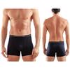 Enrico Coveri Boxer Uomo Elastico Esterno, Offerta 6-12 Pezzi, Boxer Uomo in Cotone Elasticizzato, Boxer Uomo Sportivi (6 Pezzi-Nero, XL)