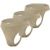 sesto senso Uomo Seamless Strings Mutande G-Strings Sexy Intima di Base Perizoma 3 Pack S/M Beige