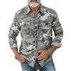 ChahuerOu Camicia Militare Mimetica da Uomo Camicia Tattica All'aperto Camicia Cargo Casual S