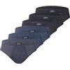 Liabel Slip Uomo in 100% Cotone Filo di Scozia, Art. 620, Pacco da 6, Assortito XL