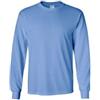 Gildan Camicia Manica Lunga Ultra Cotone (G2400) Carolinablue, Blu (Carolina Blue), L