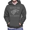 All+Every Game of Thrones House Stark Winter Is Coming Men's Hooded Sweatshirt