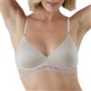 Maidenform Reggiseno convertibile da donna, senza ferretto, con pizzo, Guscio di sabbia., 3 C (Taglia Produttore: 34C)