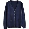 Peuignao Cardigan Donna Elegante Primaverile Moda Maglione Cardigans Women Manica Lunga Knit Cardigans Donne Aperto Taglie Forti Primavera Oversize Knitted Giacca Cardigan Basici Donna Marina 5XL