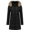 Canadian Peak Akapeak Lady - Parka Longue Epaisse Chaude Femme Automne Hiver - Manteau Fin Capuche Fausse Fourure - Blouson Coupe Vent - Doudoune Elegante Femmes (Noir XXL)