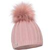 EliMeli® - Berretto invernale da donna in cashmere con pelliccia sintetica Colore: rosa. Taglia unica