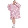 FELOVE Felpa Oversize con Cappuccio,Hoodie Gigante Super Morbida,Calda e Confortevole,Felpa con Cappuccio Adatta per Adulti, Uomini, Donne, Adolescenti