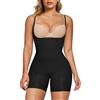 SHAPERX Body Contenitivo Modellante Intimo Donna Snellente Shapewear Bodysuit con Push-up Sedere Pantaloncini, UK-SZ5258-2-Black-XXS/XS