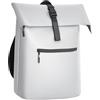 Gloop Rolltop Zaino impermeabile per uomo e donna, grande capacità, design classico con funzionalità, elegante zaino da viaggio per viaggi, ciclismo, argento, 32x13x46cm