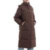 PUFFIT Piumino lungo da donna, cappotto invernale ispessito 2025 con cappuccio con tasche profonde, giacca invernale calda da donna
