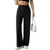 Onsoyours Pantaloni Casual da Donna Eleganti A Gamba Dritta Lunghi Chino Tailleur Business A Nero L