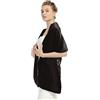 BEAUTELICATE Scialle Stola Pelliccia Sintetica Donna Bolero Coprispalle Pelliccia Elegante Sposa per Matrimonio Invernale Cerimonia Damigella (Nero, Taglia Unica)