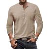 YawYews Maglia Manica Lunga Uomo Maglietta Cotone Uomo T Shirt Manica Lunga Aderente Lunghe Vintage retrò M-3XL