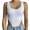 SHEKINI Body Donna Elegante Sexy Bodysuit Senza Maniche Scollo a U Shapewear Tops Contenitivo Modellante Intimo Body Donna Estivo Canottiera Top e Tanga Camicie Blusa Clubwear