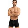 Intimitaly Boxer Uomo Cotone 100% (Pacco da 6) Set di Mutande da Uomo Cotone Bianche e Colorate Intimo Underwear IRBU006 (L, 2 Neri 2 Blu 2 Grigi)