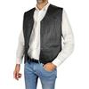 WinNet Gilet vera pelle smanicato stile VINTAGE chiodo moto custom cafè race (IT, Testo, 3XL, Regular, Regular, Nero)