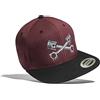 Baddery Tuning cap: Piston 2 - Flexfit Classic Snapback Basecap con Ricamo - Berretto Cappello Regalo Uomini Donne - Motorismo Tuner Auto Moto Biker Chopper Corse Automobilismo (Rosso)