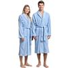 BOSKIMO Accappatoio Uomo Spugna con Cappuccio 100% Cotone 420 gr/mq OEKO-TEX - Accappatoio Donna Spugna Unisex con 2 Tasche e Cintura, Morbido e Assorbente, Taglie S-XXL